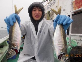 雨の中での釣行ご苦労様です