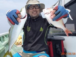 ハマチもゲットだ　チダイも最高