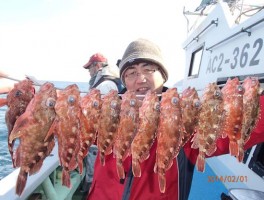 串刺しでカサゴ三昧だ