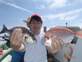 大山沖特産の魅力的ターゲット　ザ・チダイだ