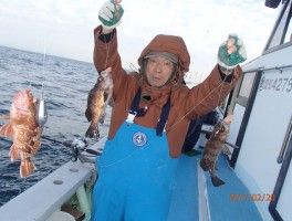 トリプルゲットで釣りっぱなし